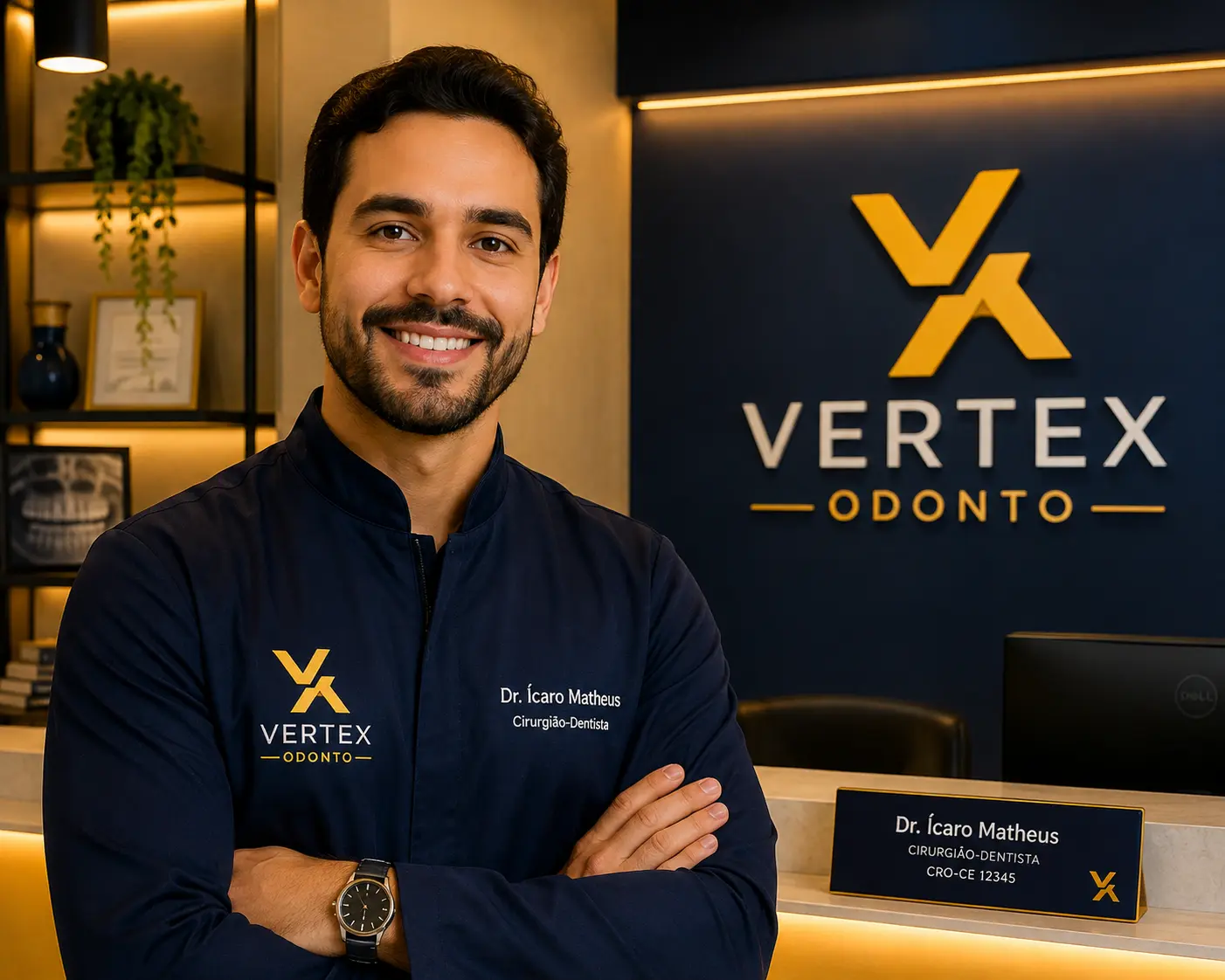 Dr. Ícaro Matheus, cirurgião-dentista da Vertex Odonto